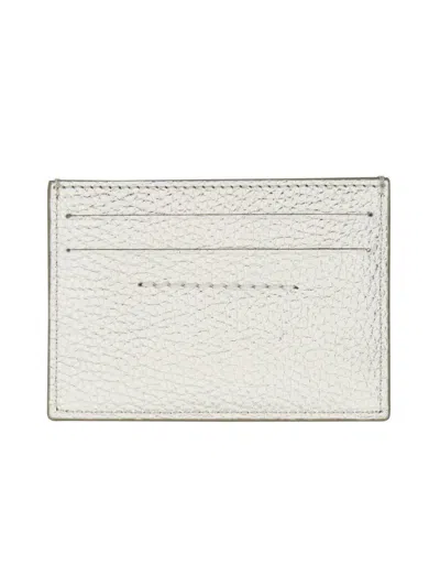Mm6 Maison Margiela Silver Bovine Leather Wallets
