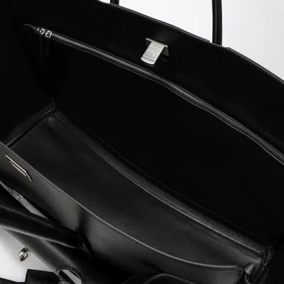 Balenciaga Carry All Bel Air Large Bag In Black Leather Women