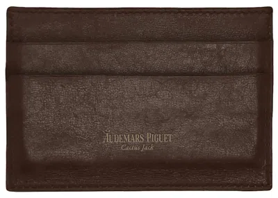 Pre-owned Travis Scott Men's  Cj X Audemars Piguet Cardholder In Brown