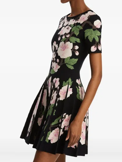 Oscar De La Renta Floral-print Mini Dress