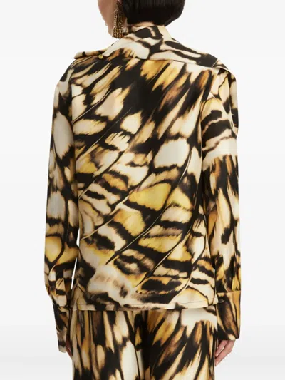Oscar De La Renta Abstract-print Blouse