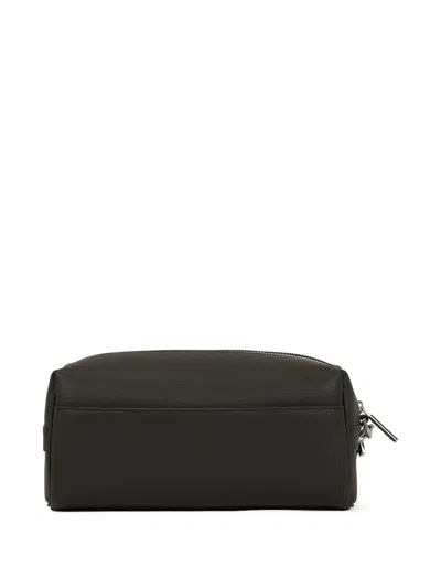 Karl Lagerfeld Monogram Leather Wash Bag