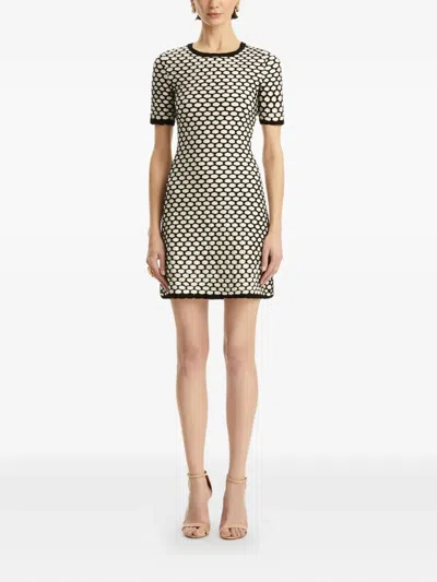 Oscar De La Renta Two-tone Mini Dress
