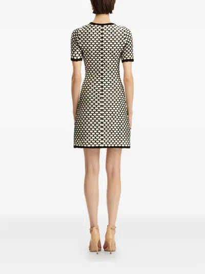 Oscar De La Renta Two-tone Mini Dress