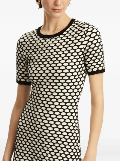 Oscar De La Renta Two-tone Mini Dress