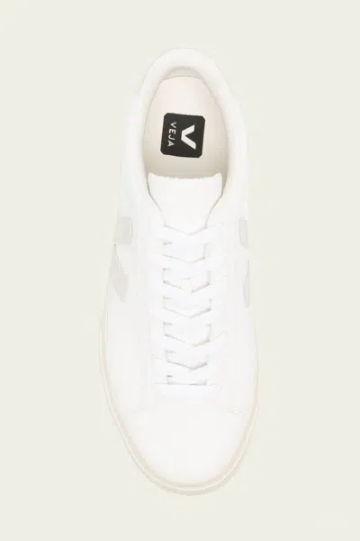 Veja Campo Chromefree Leather Sneaker In White Natural In White