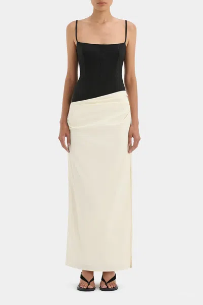 Sir Florent Bodice Gown In Monochrome