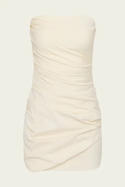 Sir Florent Strapless Mini Dress In Cream