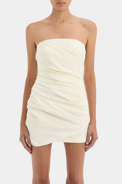 Sir Florent Strapless Mini Dress In Cream