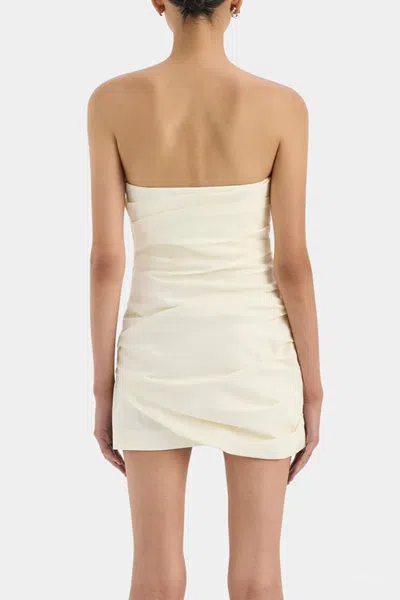 Sir Florent Strapless Mini Dress In Cream