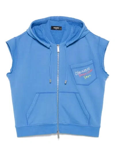 Dsquared2 Crewneck Sweater With Front Pocket And Hood