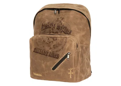 Pre-owned Travis Scott X Mitchell & Ness Penn State Nittany Lions Backpack In Brown