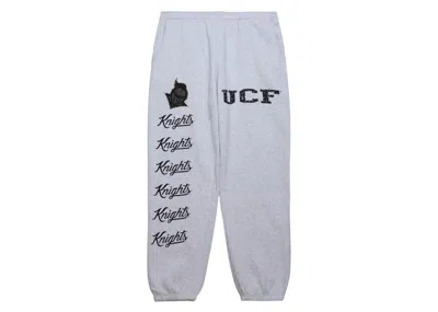 Pre-owned Travis Scott X Mitchell & Ness Ucf Knights Classic Sweatpants In Heather Gray
