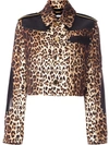 GIVENCHY GIVENCHY LEOPARD PRINT GRAIN DE POUDRE JACKET - NEUTRALS,16I302633911657477