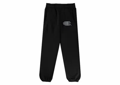 Pre-owned Eric Emanuel Men's  Ee Basic Sweatpant In Black/reflective Grey