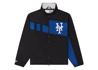 Pre-owned Aimé Leon Dore Men's Aime Leon Dore X New York Mets Colorblock Windbreaker In Black