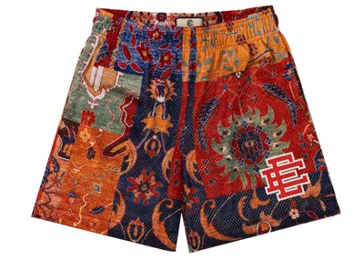 Pre-owned Eric Emanuel Men's  Ee Basic Short In Red Ee Rug