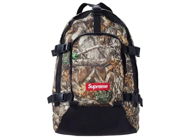 Pre-owned Supreme Backpack (fw19) In Real Tree Camo