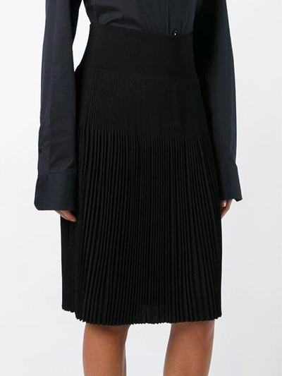 Shop Givenchy Knee Length Pleated Skirt