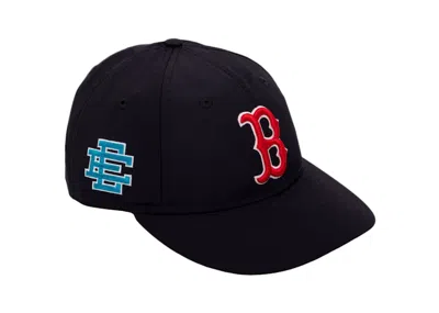 Pre-owned Eric Emanuel Ee Retro Crown Sox Hat In Navy Blue/red In Multi