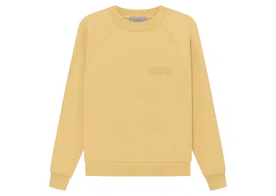 Pre-owned Fear Of God Men's  Essentials Crewneck Sweatshirt In Light Tuscan In Brown