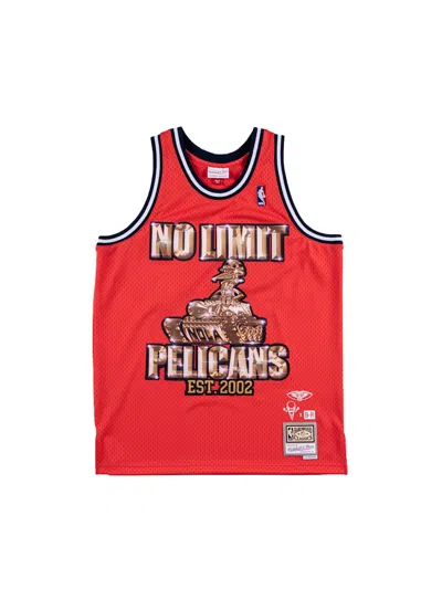 Pre-owned Mitchell & Ness Men's  X No Limit X New Orleans Pelicans Swingman Jersey In Red