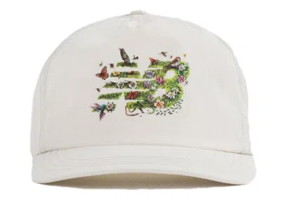 Pre-owned Aimé Leon Dore Men's Aime Leon Dore X New Balance Life In The Balance Graphic Hat In Off/white