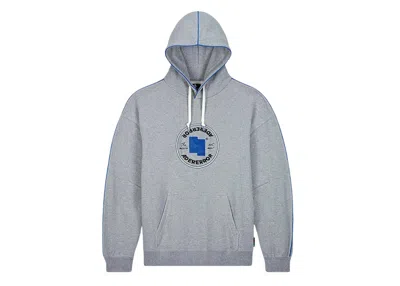 Pre-owned Ader Error Men's  X Converse Shapes Pullover Hoodie In Vintage Grey Heather