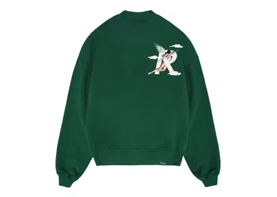 Pre-owned Represent Men's  Storms In Heaven Sweater In Racing Green