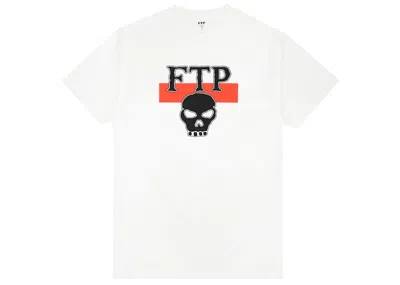 Pre-owned Ftp Men's  Skull Tee Shirt (ss22) In White
