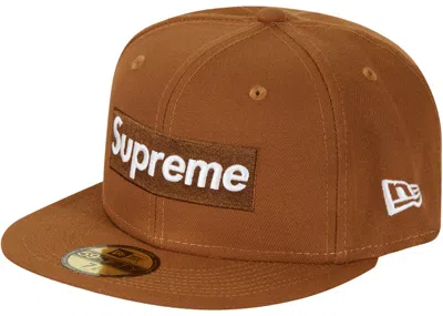 Pre-owned Supreme Money Box Logo New Era In Brown