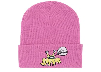 Pre-owned Supreme Daniel Johnston Beanie In Fuchsia