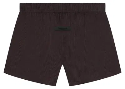 Pre-owned Fear Of God Men's  Essentials Dock Short In Plum
