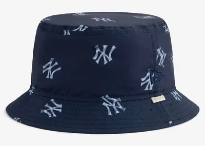 Pre-owned Aimé Leon Dore Men's Aime Leon Dore Yankees Bucket Hat In Navy Blue