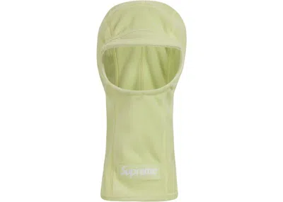 Pre-owned Supreme Polartec Brim Balaclava In Lime