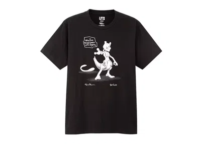 Pre-owned Daniel Arsham Men's  X Pokemon X Uniqlo Crystal Mewtwo Tee Shirt In Black
