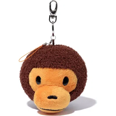 Pre-owned Bape Keychain Fc Plush Milo In Brown
