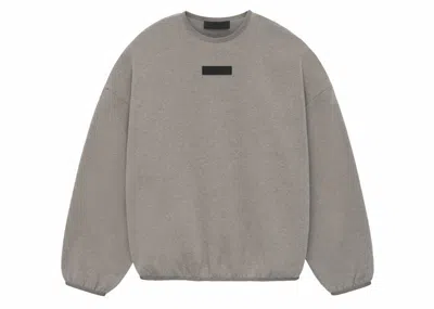 Pre-owned Fear Of God Men's  Essentials Core Collection Crewneck Sweatshirt In Heather Grey