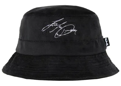Pre-owned Ftp Signature Logo Reversible Bucket Hat In Black