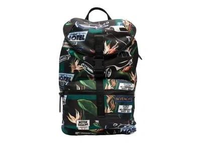 Pre-owned Givenchy Men's  Motel Print Backpack In Multi