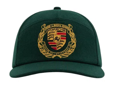 Pre-owned Aimé Leon Dore Men's Aime Leon Dore X Porsche 993 Turbo Wool Wreath Hat In British Racing Green