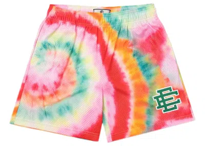 Pre-owned Eric Emanuel Men's  Ee Basic Short In Tie Dye/green