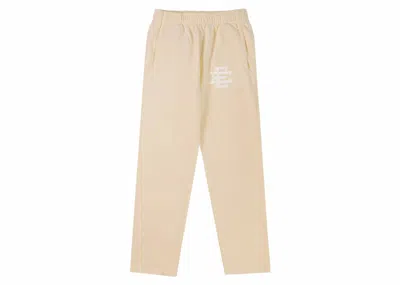 Pre-owned Eric Emanuel Men's  Ee Basic Sweatpant In Cream/white