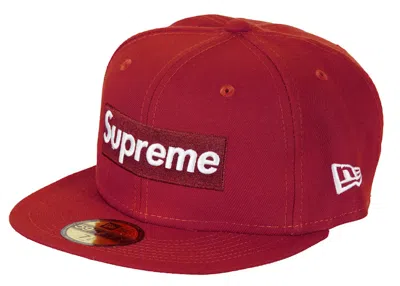 Pre-owned Supreme Money Box Logo New Era In Red