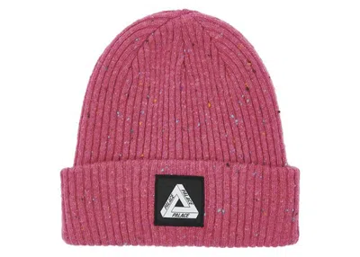 Pre-owned Palace Nepped Triferg Patch Beanie In Cherry In Red