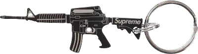Pre-owned Supreme M16 Bottle Opener Keychain In Black