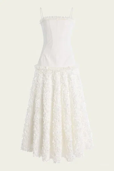 Alexis Maitland Midi Dress In White