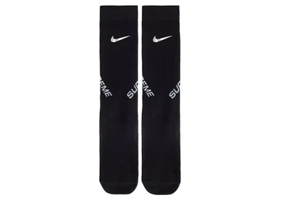 Pre-owned Supreme Nike Spark Crew Sock In Black