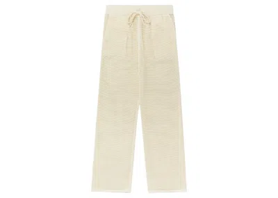 Pre-owned Aimé Leon Dore Men's Aime Leon Dore Mesh Knit Pant In White