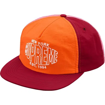 Pre-owned Supreme Pinwheel Nylon 5panel In Orange